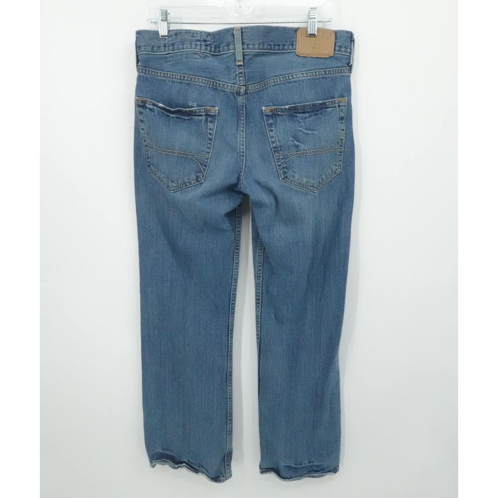 Hollister Jeans Mens 30x30 Straight Leg Classic Fit Distressed Denim Pants - Picture 2 of 14